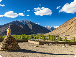 Mountain landscape for Ladakh expedition
